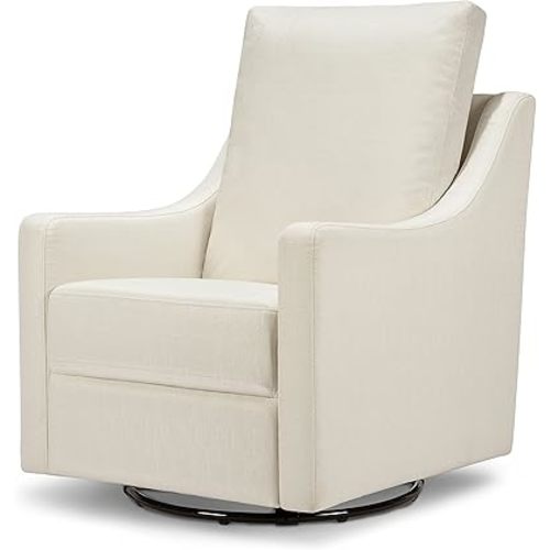DaVinci Field Swivel Glider in Cotton Weave, Greenguard Gold Certified