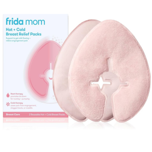 Frida Mom Breast Therapy Packs, Breast Pads, Cold & Hot Pack for Pain Relief, Breastfeeding Essentials for Lactation Support, Mastitis, Engorgement and Pump Aid, Postpartum Recovery, 2pk