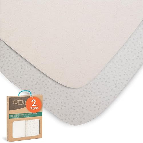 Premium Bassinet Sheets (2 Pack) - Soft & Breathable Bamboo Jersey, Double-Strength Bedside Sleeper Sheets, Fits Mattresses from 20.8 x 31.5 in to 23.6 x 35.4 in (Grey/Cloud)
