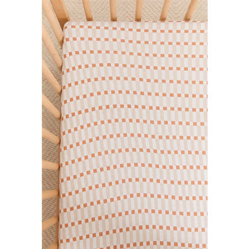 Biscotti Check Crib Sheet