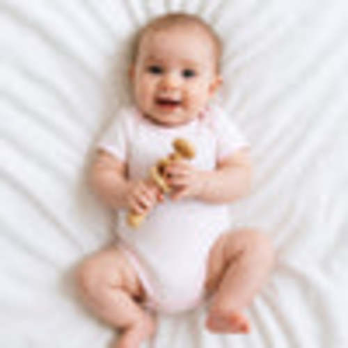 Magnolia Baby Girl Gingham Dots Bodysuit in Pink