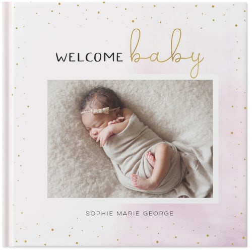 Watercolor Baby Girl Photo Book | Shutterfly