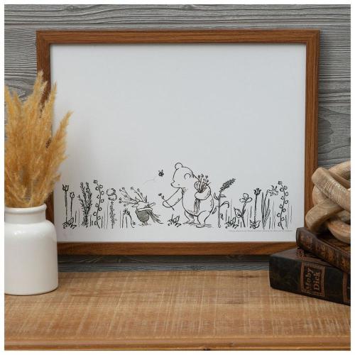 Pooh & Piglet Wildflower Wood Wall Decor
