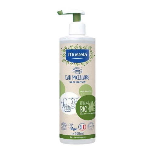 Mustela Micellar Water, Face & Body, Fragrance Free, 13.52 fl oz (400 ml)