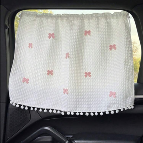 Bow car curtains