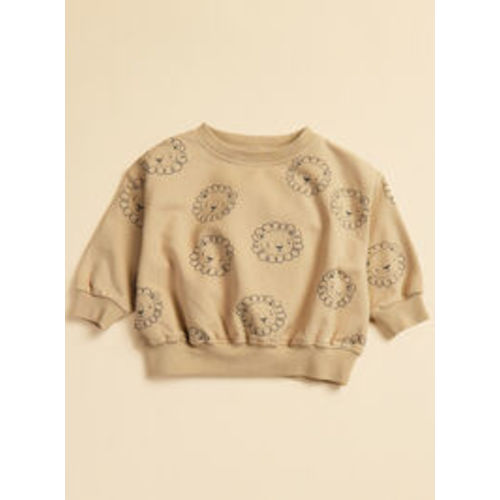 Roaring Lions Sweatshirt by Quincy Mae in Taupe | Tullabee