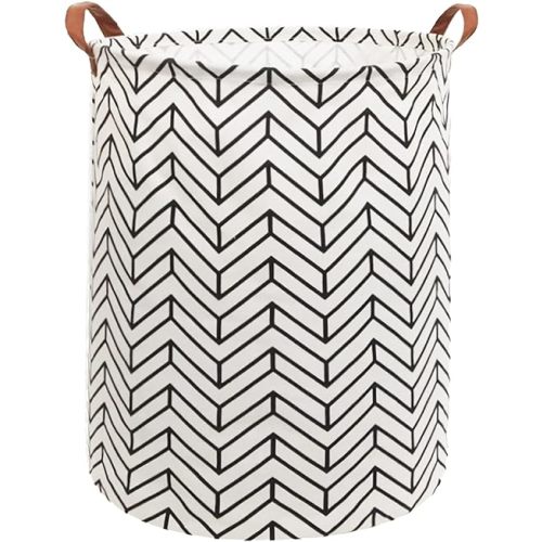 Canvas Laundry Basket,Kids Laundry Hamper,Baby Storage Baskets for Home Decor,Nursery Hamper,Toy Organizer,(Wheat)