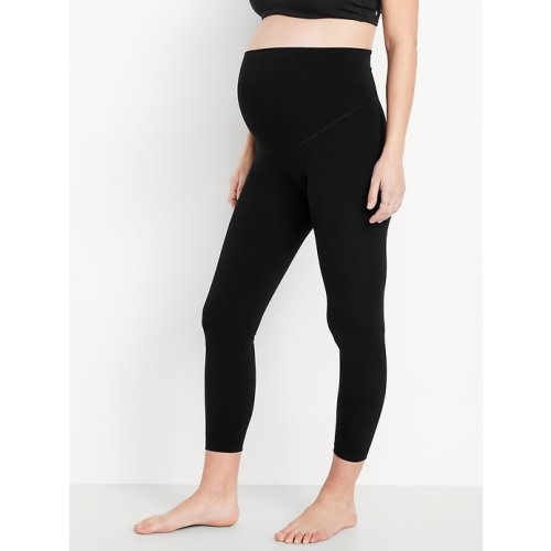 Maternity Full Panel StudioSmooth 7/8 Leggings | Old Navy