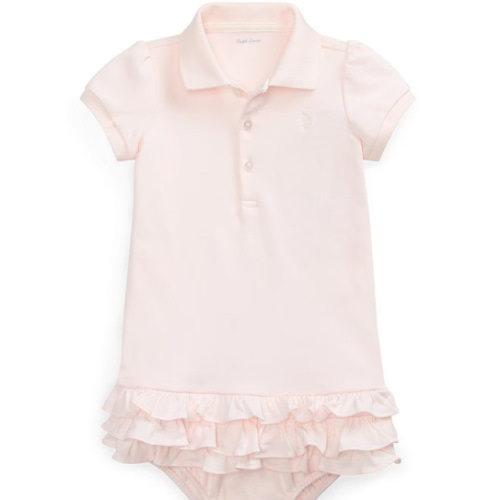 Ralph Lauren Baby Girls Polo Cupcake Dress