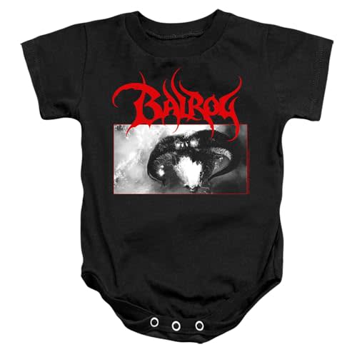 Lord of The Rings Balrog Unisex Infant Snap Suit for Baby (12 Months) Black