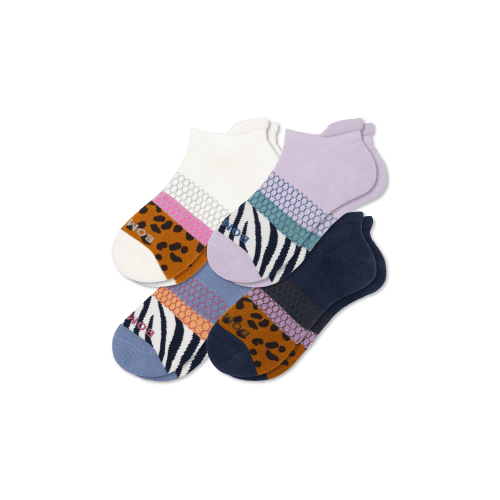 Women's Wild Wear Ankle Sock 4-Pack - Bombas
