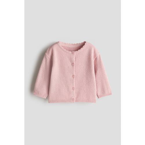 TEXTURED COTTON-KNIT CARDIGAN