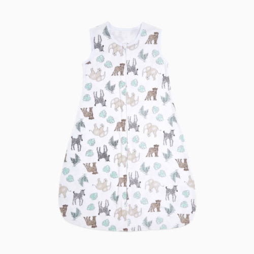 Aden + Anais Essentials Cotton Easy Sleeping Bag - Jungle Animals, 0-6 Months