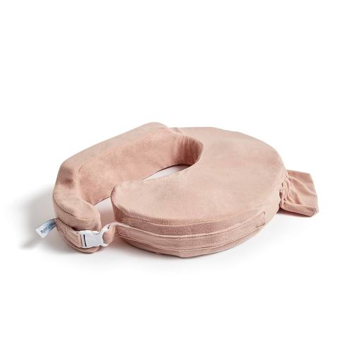My Brest Friend Super Deluxe Nursing Pillow - Enhanced Comfort & Ergonomic Breastfeeding Pillow for Ultimate Support for Mom & Baby - Adjustable and with Handy Side Pocket, Dusty Rose
