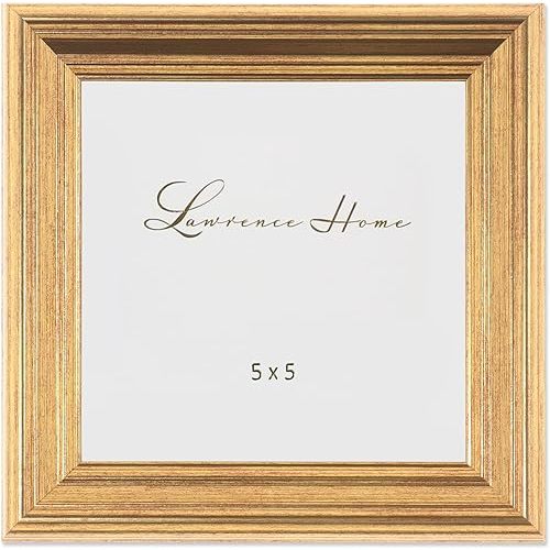 Lawrence Frames 5"L x 5"W Sutter Burnished Gold Picture Frame