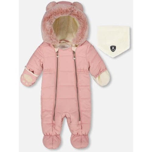 One-Piece Layette Snowsuit Designed for Car Seat, 3M