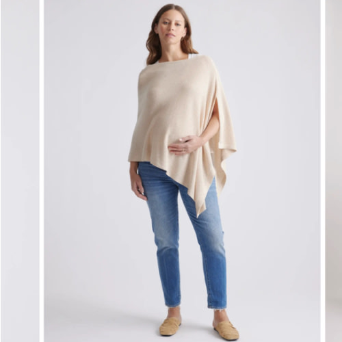 Lightweight Cotton Cashmere Nursing Shawl
