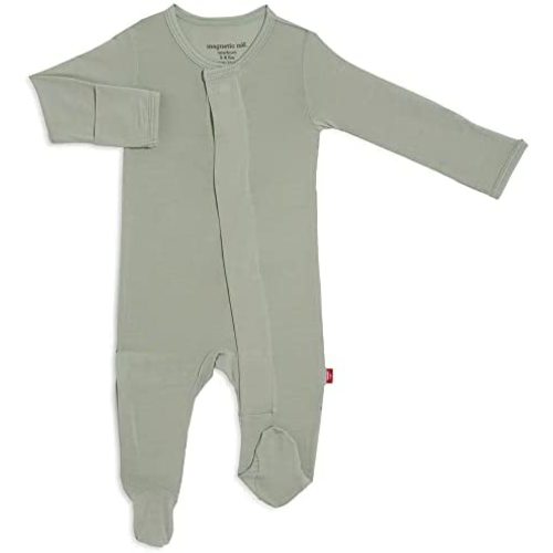 Magnetic Me Footie Pajamas Soft Modal Baby Sleepwear | 6-9 months