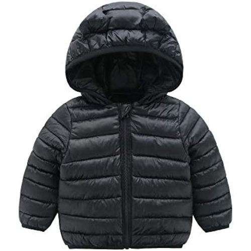 CECORC Lightweight Puffer Jacket - Black, 6-12 Months