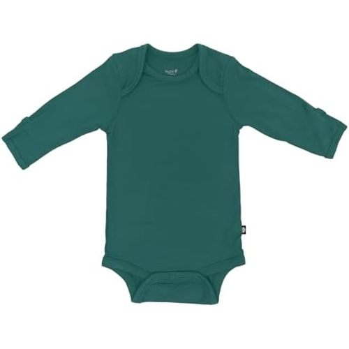 KYTE BABY Soft Bamboo from Rayon Long Sleeve Unisex Bodysuit, 0-24 Months