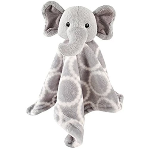 Hudson Baby Unisex Baby Animal Face Security Blanket, Elephant, One Size