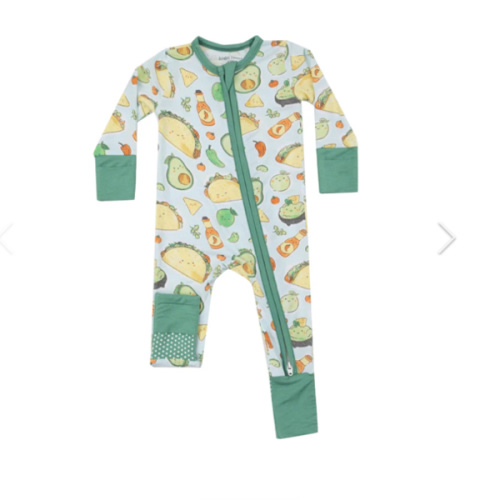 2 Way Zipper Footie - Happy Tacos – Angel Dear