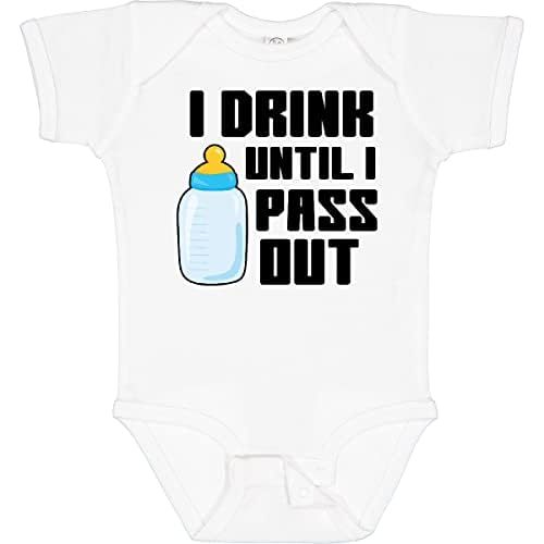 inktastic I Drink Until I Pass Out Baby Bodysuit