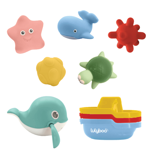 Splash & Play Bath Gift Set – 9-Piece Bath Toy Collection
