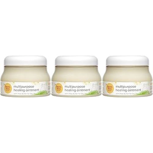 Burt's Bees Baby 100% Natural Origin Multipurpose Healing Ointment, Face & Body Baby Ointment – 7.5 Ounce Tub - Pack of 3