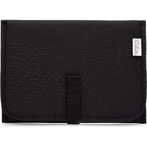 Baby Changing Pad, Portable Diaper Changing Pads for Newborn Girl & boy – Waterproof Travel Changing Station- Gift by Comfy Cubs (Solid Black, Compact)