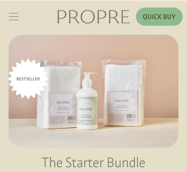 The Starter Bundle – Propre Baby