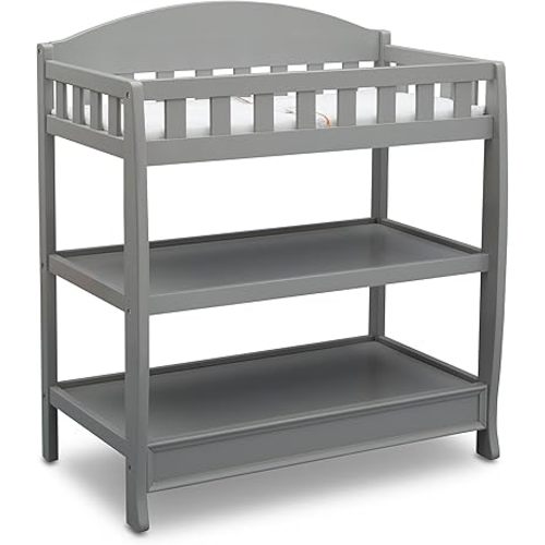 Delta Children Infant Changing Table with Pad, Grey