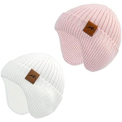 POXIMI Baby Boy Winter Hat Toddler Warm Beanie Girl Knit Hats with Earflap Kid Cute Earmuffs