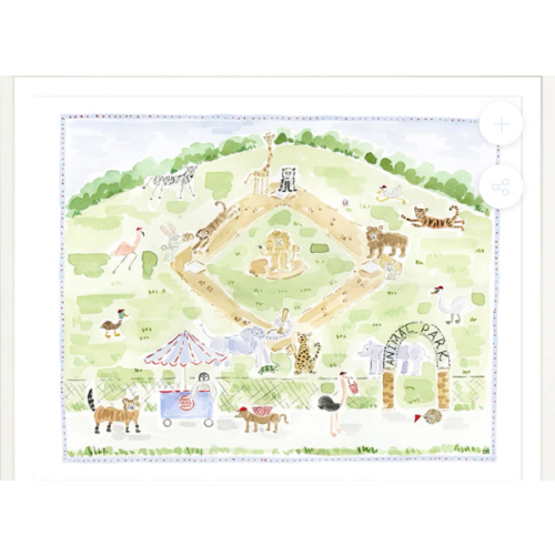 The "Animal Ballpark" Fine Art Print