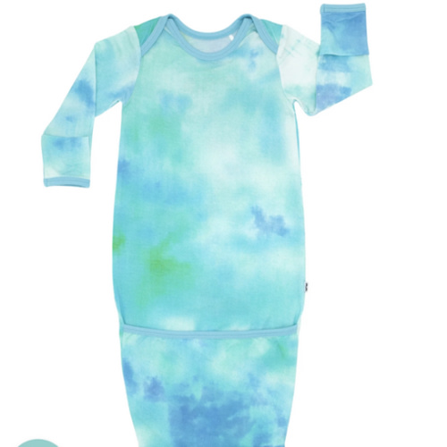 Tidepool Watercolor Infant Gown - Little Sleepies