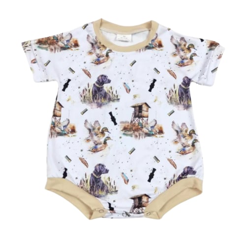 DUCK HUNTING BOY ROMPER