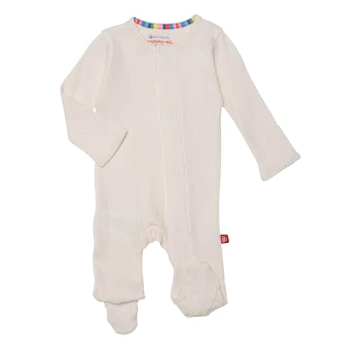 Magnificent Baby Boy 100% Cotton Footies with Magnetic Easy Close