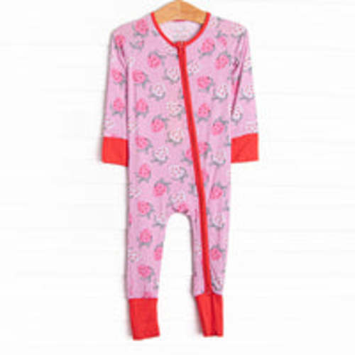 Floral Party Bamboo Zippy Pajama, Purple – Stitchy Fish
