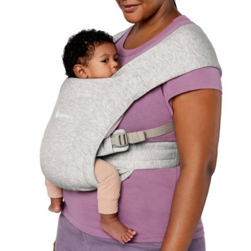 Ergobaby Embrace Cozy Knit Newborn Carrier for Babies, Color: Soft Gray