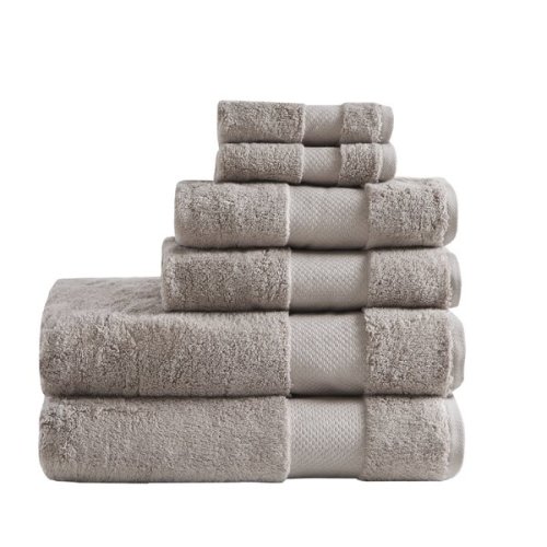 Turkish 6 Piece 100% Cotton Oversized Towel Set
