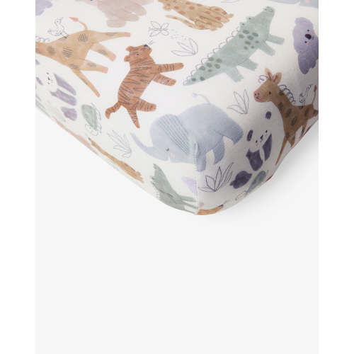 Sweet Safari Fitted Mini Crib Sheet – Little Sleepies