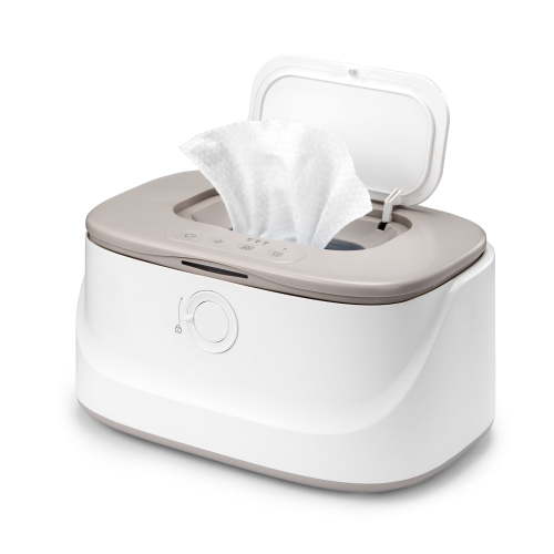 Suerbeaty Baby Wipe Warmer, Innovative Spring & Child Lock Design, Large Capacity Wipes Dispenser, Fast Heating, 3 Modes of Temperature Heating Control, Diaper Wipe Warmer with Night Light