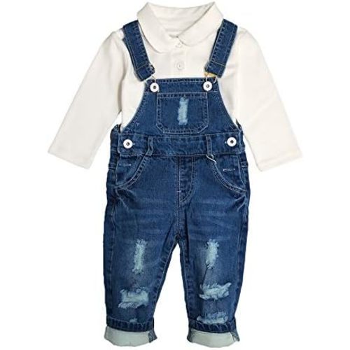 Baby & Toddler Boys Jean Overalls Pants Set