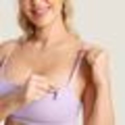 Ribbed Scoop Nursing Bralette Orchid Hush / s