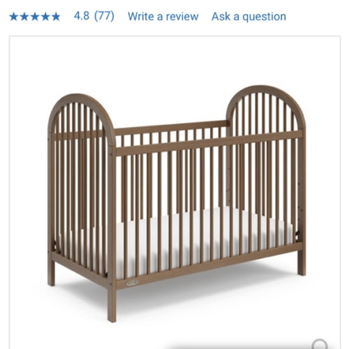 Graco Olivia 3-In-1 Convertible Hazelnut Brown Crib 04522-608 | RONA