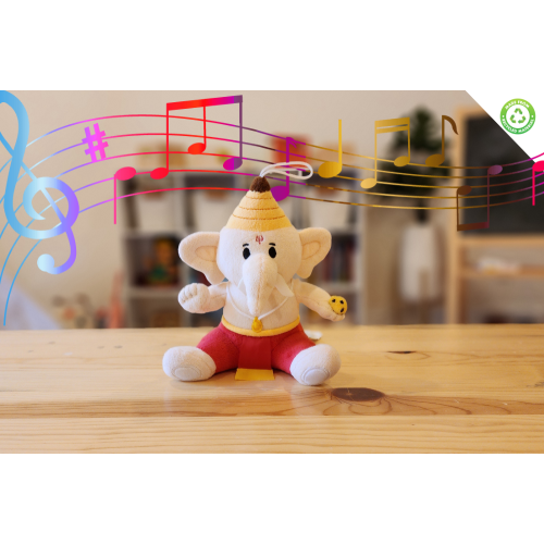 Baby Ganesh (Mini 7") Mantra Singing Plush Toy