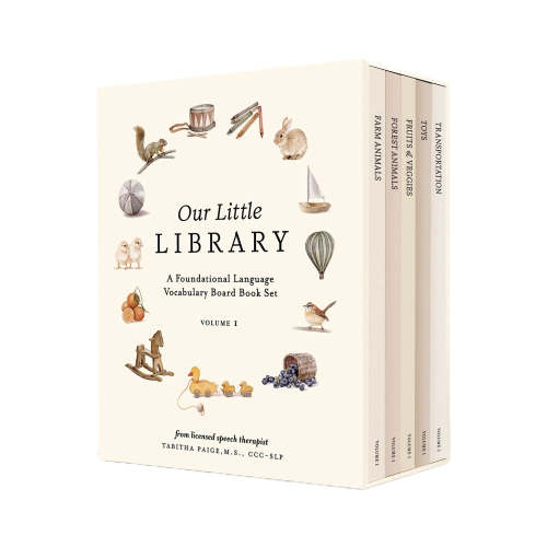 Our Little Library Board Book Set by Tabitha Paige | Baby First Words | Acorn Toy Shop