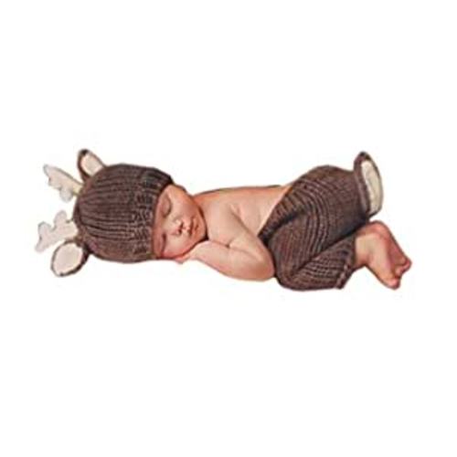 Amazon.com: Pinbo® Newborn Baby Photography Prop Crochet Knitted Deer Hat Pants : Electronics