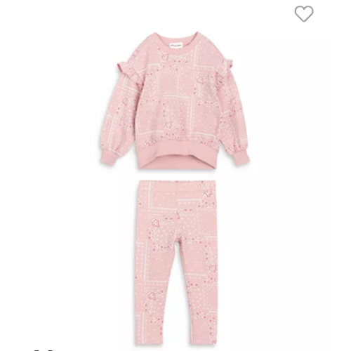 Girls' Paisley Ruffle Top & Leggings Set - Baby