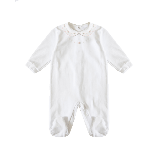 Newborn Sleepsuits Embroidered - Pepecè - Baboushkini